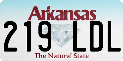 AR license plate 219LDL