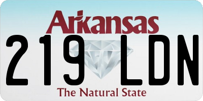 AR license plate 219LDN