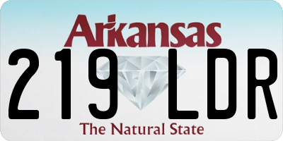 AR license plate 219LDR