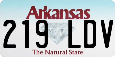 AR license plate 219LDV
