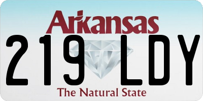 AR license plate 219LDY
