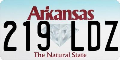 AR license plate 219LDZ