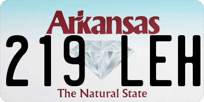 AR license plate 219LEH