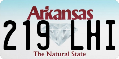 AR license plate 219LHI