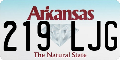 AR license plate 219LJG