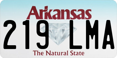 AR license plate 219LMA