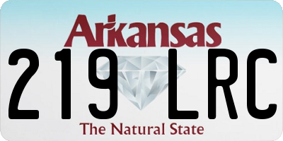 AR license plate 219LRC