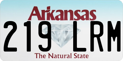 AR license plate 219LRM