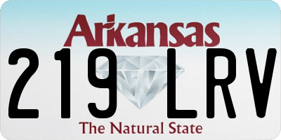 AR license plate 219LRV