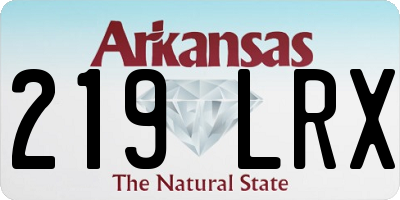 AR license plate 219LRX
