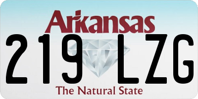 AR license plate 219LZG