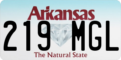 AR license plate 219MGL