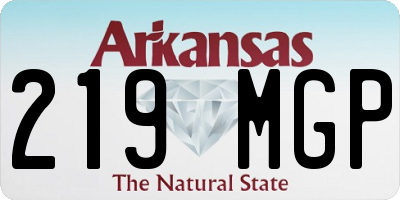 AR license plate 219MGP