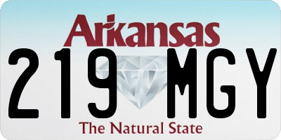 AR license plate 219MGY