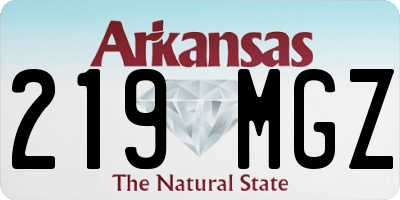 AR license plate 219MGZ