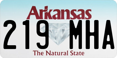 AR license plate 219MHA