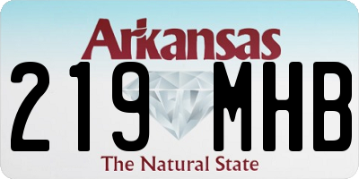 AR license plate 219MHB