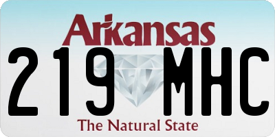 AR license plate 219MHC