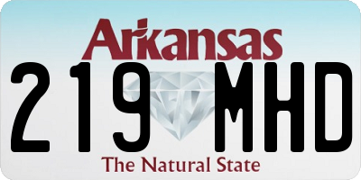AR license plate 219MHD