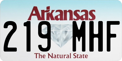 AR license plate 219MHF