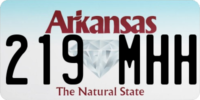 AR license plate 219MHH