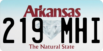 AR license plate 219MHI