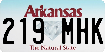AR license plate 219MHK