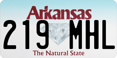 AR license plate 219MHL