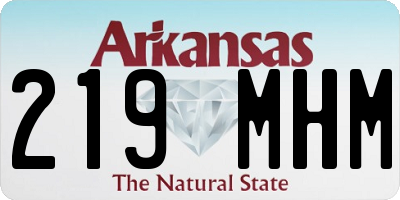 AR license plate 219MHM