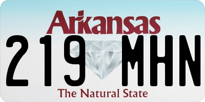 AR license plate 219MHN