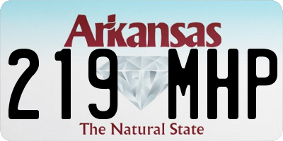 AR license plate 219MHP