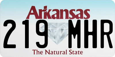 AR license plate 219MHR