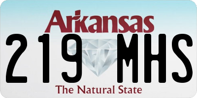 AR license plate 219MHS