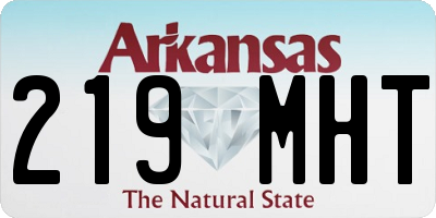 AR license plate 219MHT