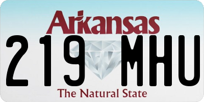 AR license plate 219MHU