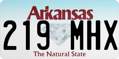 AR license plate 219MHX