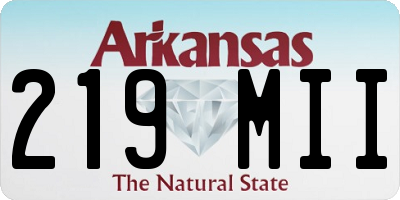 AR license plate 219MII