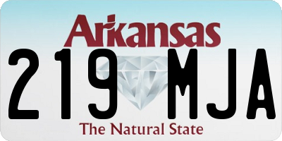 AR license plate 219MJA