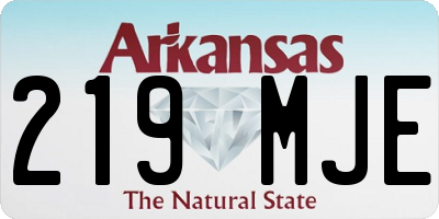 AR license plate 219MJE