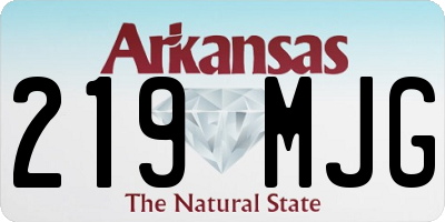 AR license plate 219MJG
