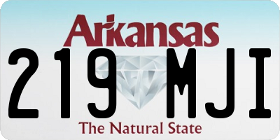 AR license plate 219MJI
