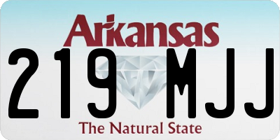 AR license plate 219MJJ