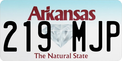 AR license plate 219MJP