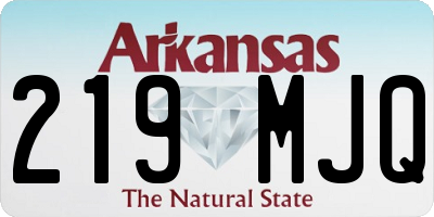 AR license plate 219MJQ