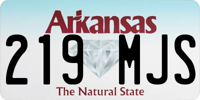 AR license plate 219MJS