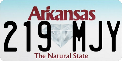AR license plate 219MJY