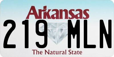 AR license plate 219MLN