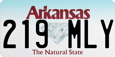 AR license plate 219MLY