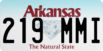 AR license plate 219MMI