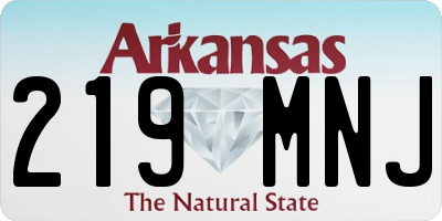 AR license plate 219MNJ